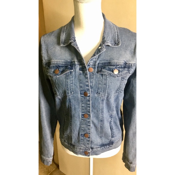 Tinsel Floral Embroidered Denim Jacket - Picture 4 of 8